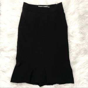 L.A.M.B Gwen Stefani pencil skirt tulip fitted stretch flute hem size 0